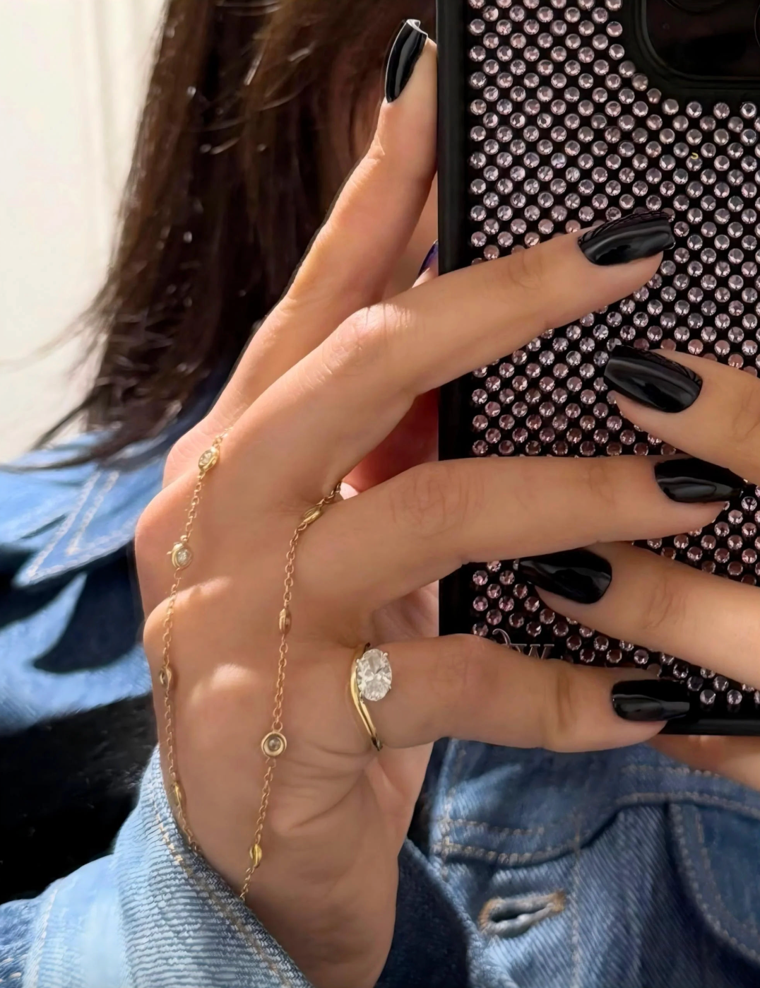 Brhyxa 14K Gold-Plated Wave Pinky Ring Set for Women