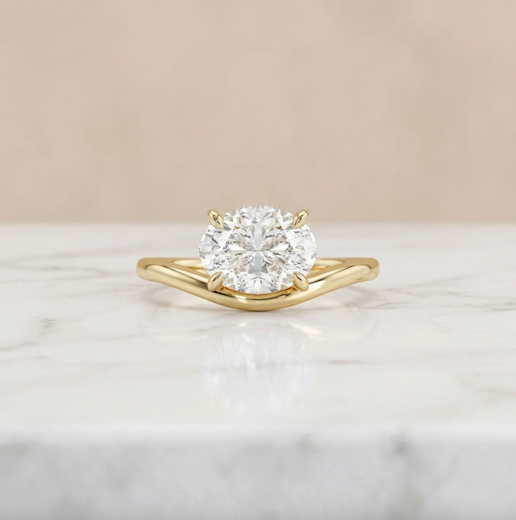 Brhyxa 14K Gold-Plated Wave Pinky Ring Set for Women