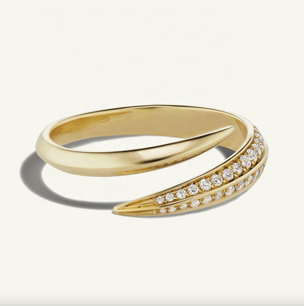 Brhyxa Women’s Fashion 925 Sterling Silver Ring – Gold Plated Adjustable Finger Ringc